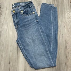 7 For All Mankind High-Waisted Gwenevere Skinny Jeans